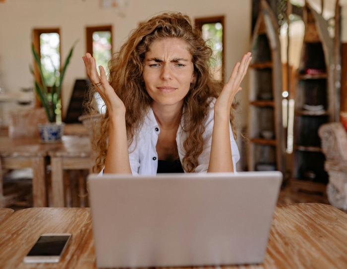 Women stressed out at work Women stressed out at work